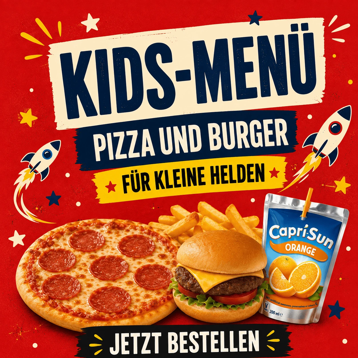 Kids-Menü – Angebotsmotiv